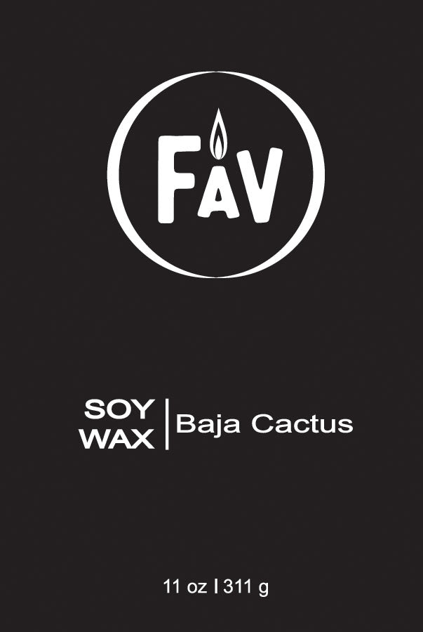 Baja Cactus Soy Wax Candle 11oz